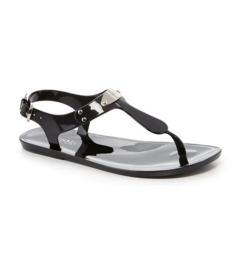 michael kors shoes men black|Michael Kors jelly sandals black.